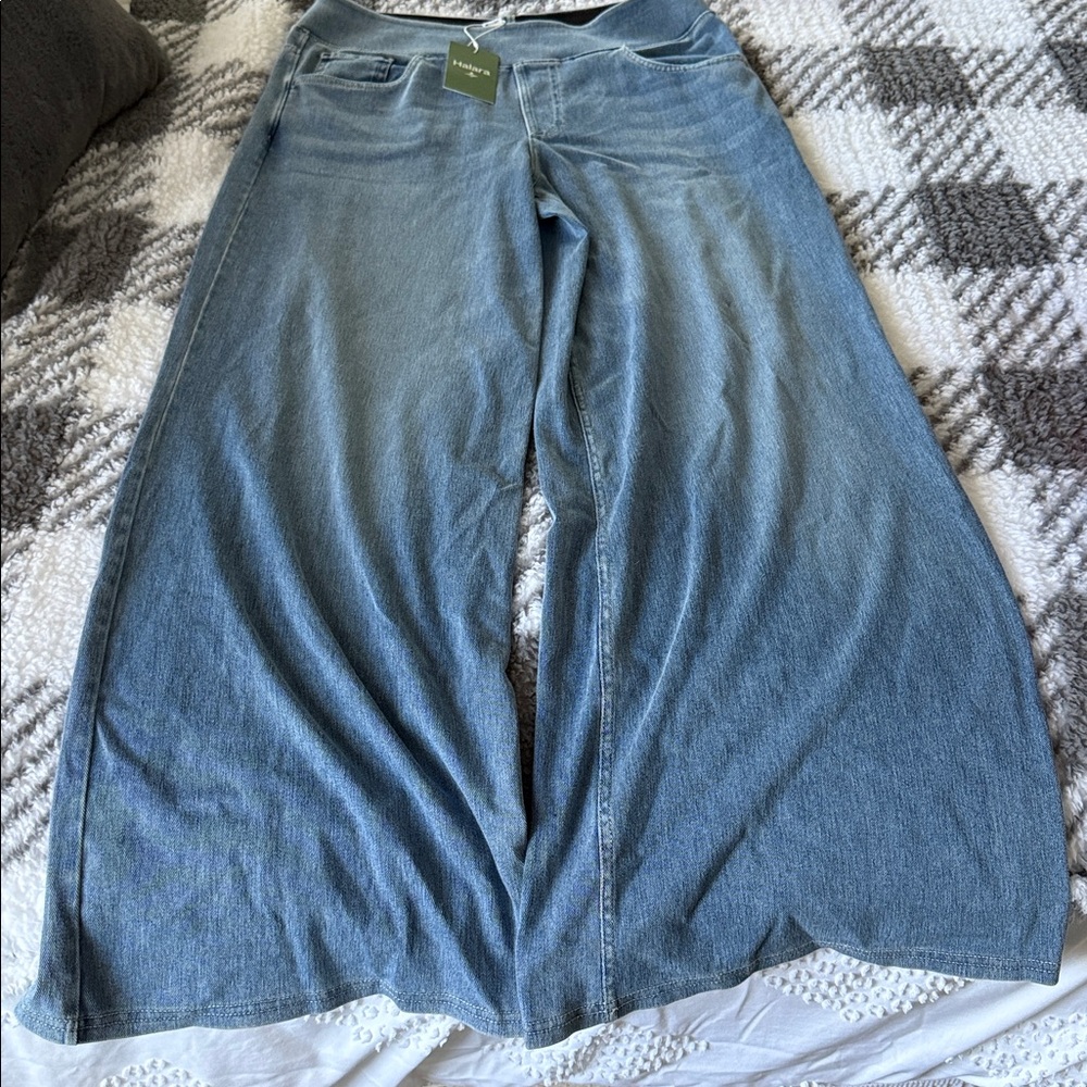 HALARA Classic Blue Wide Leg Denim Jeans 👖 - Picture 4 of 4